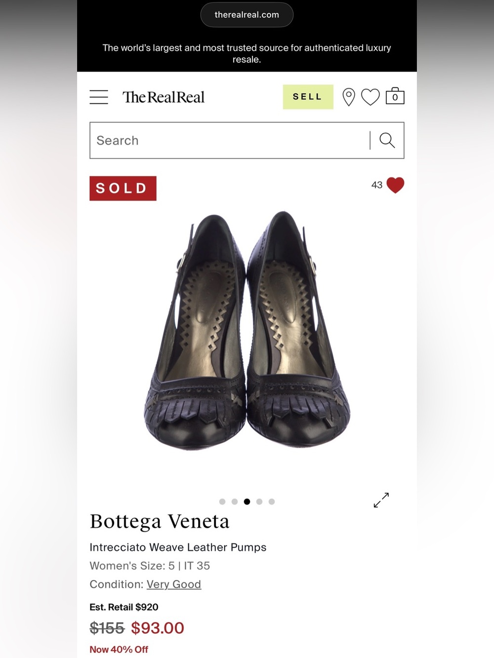 Bottega Veneta Black Pumps - Picture 3 of 5